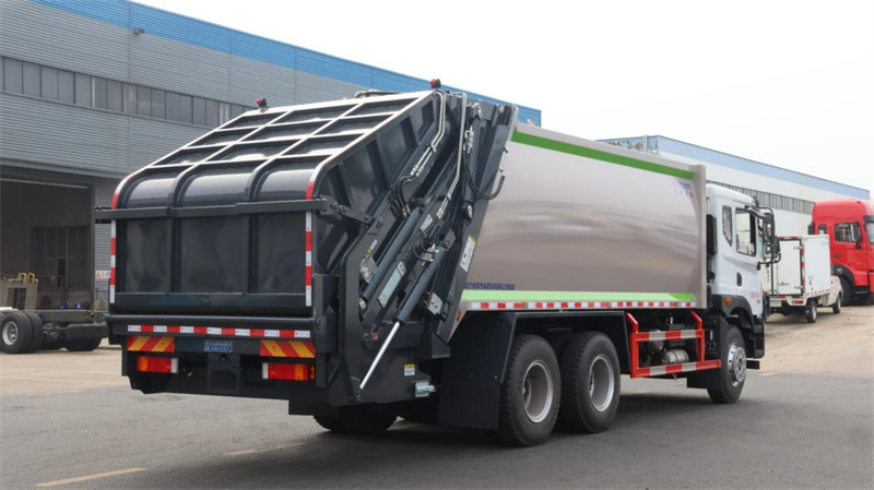 國六東風華神后雙橋壓縮垃圾車